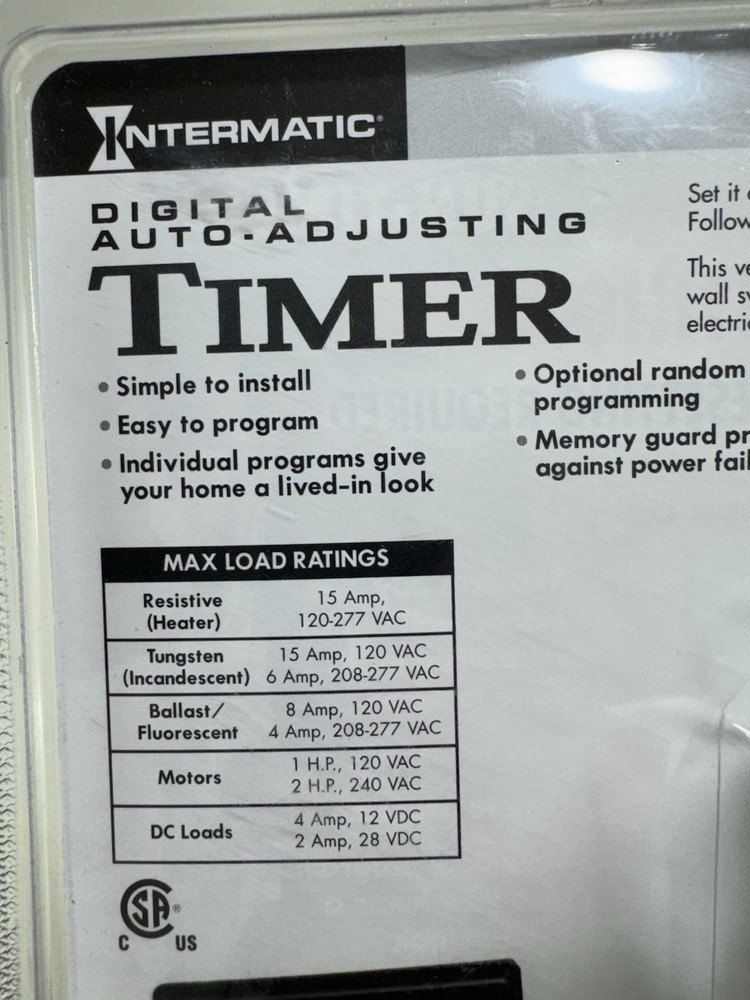 Intermatic SS8C Digital Auto Adjusting Sun Timer Programmable New Sealed