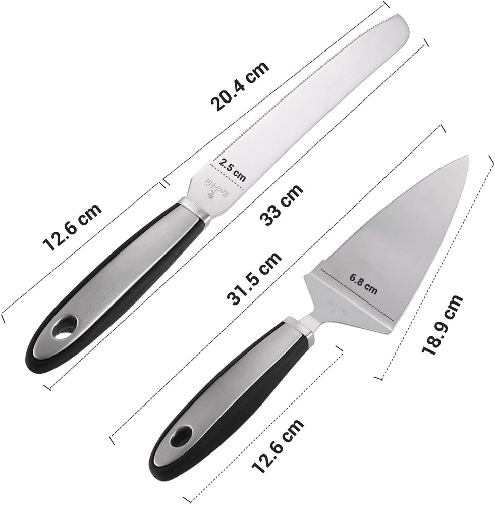 Wedding Cake Serving Set with Knife and Spatula