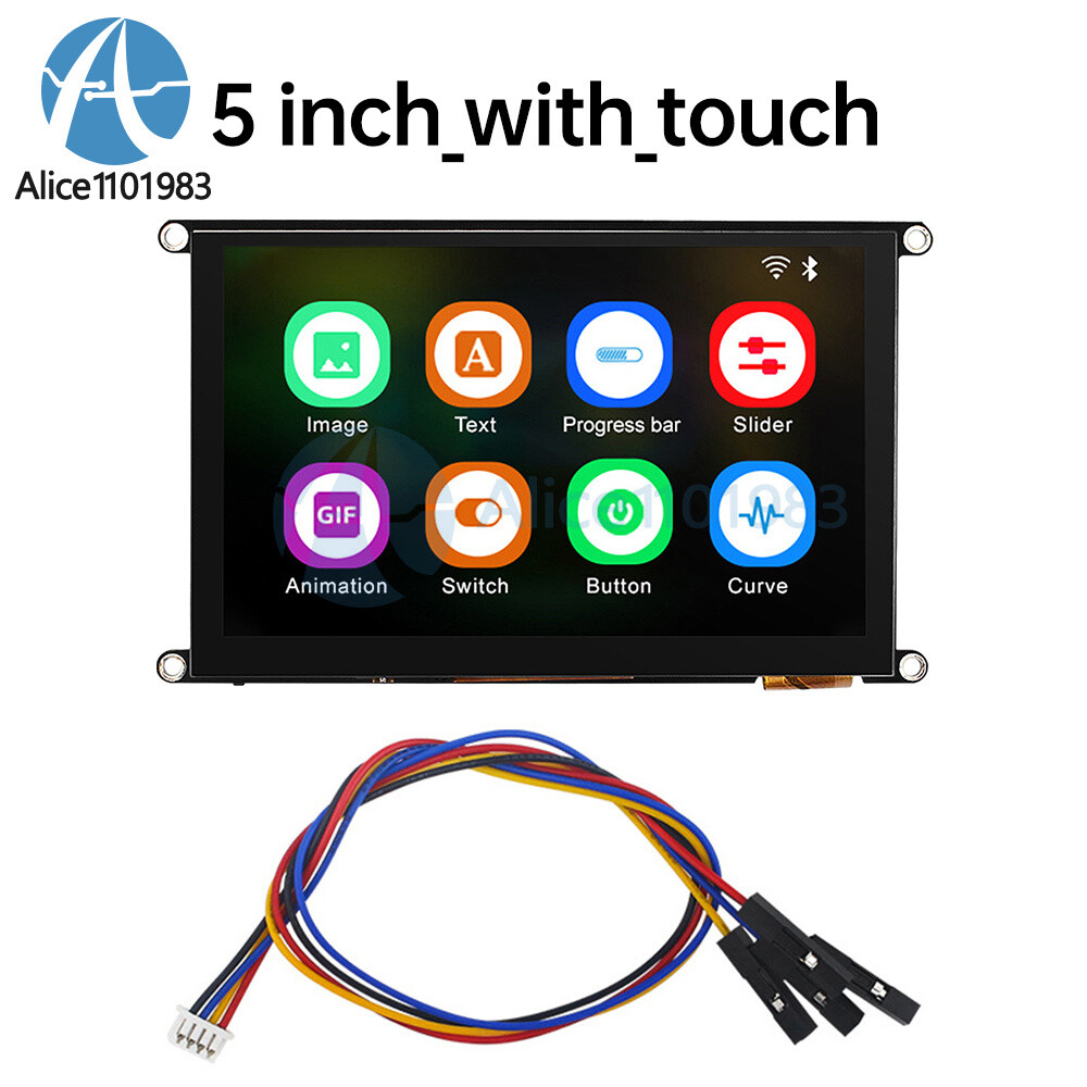 4.3/5inch ESP32-S3 WiFi Bluetooth Development Board IPS Capacitive Touch Module