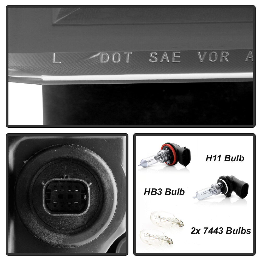 2019-2022 Chevy Silverado 1500 Halogen Headlight Headlamp Light Left Driver