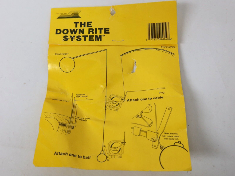 Down Rite Trolling Release With Built In Attractor Salt Water Approved USA