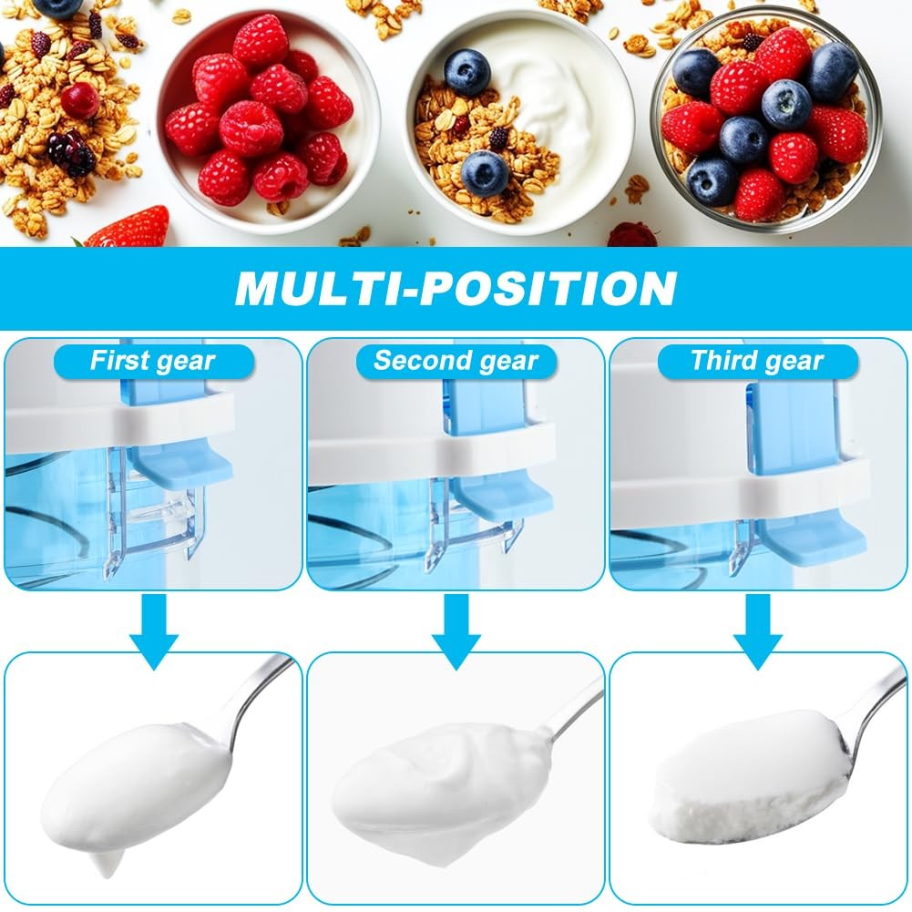Greek Yogurt Strainer with Lid, Ultra Fine Mesh Nylon 15*14*15CM, As Shown
