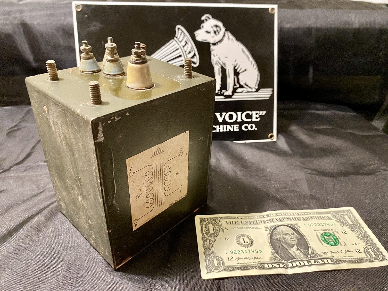 Original antique audiophile transformer made in USA #0137