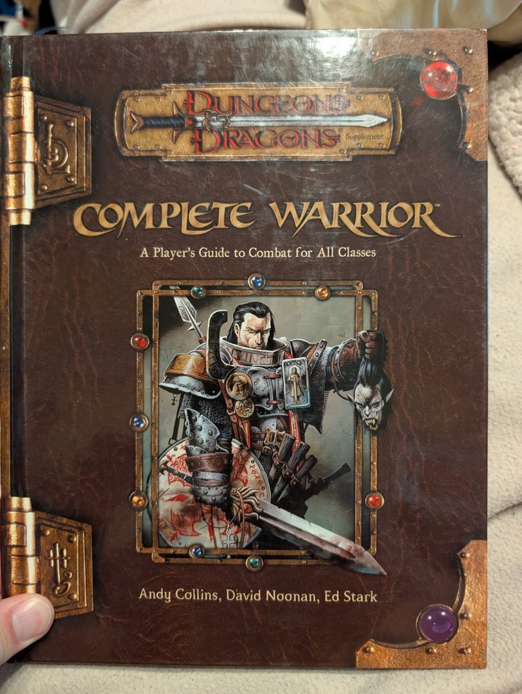 2003 Dungeons & Dragons Supplement Complete Warrior Guide Hardcover Book