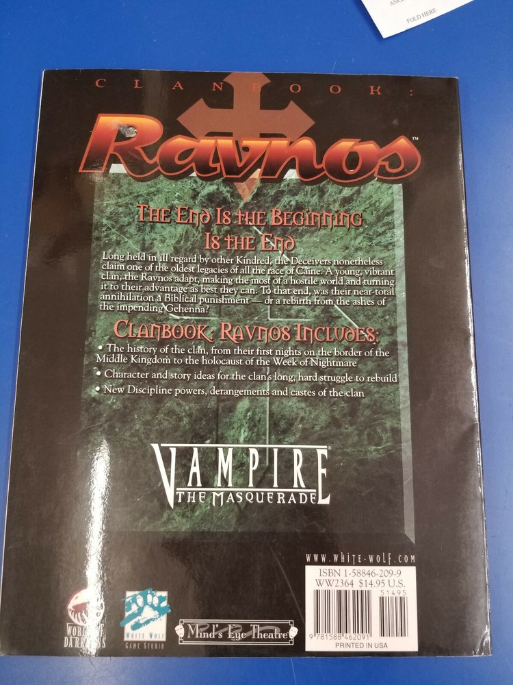Vampire the Masquerade : Ravnos Clanbook