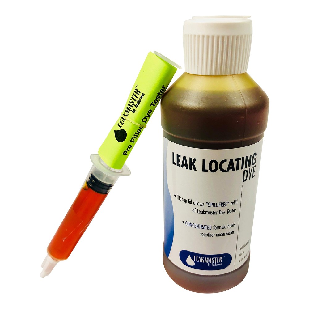 Leakmaster YELLOWDYE8OZ Pool DYE Leak Detection Yellow