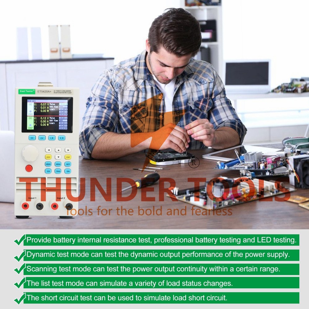Thunder Tools East Tester ET5420A+ Programmable Dual-channel DC Electronic