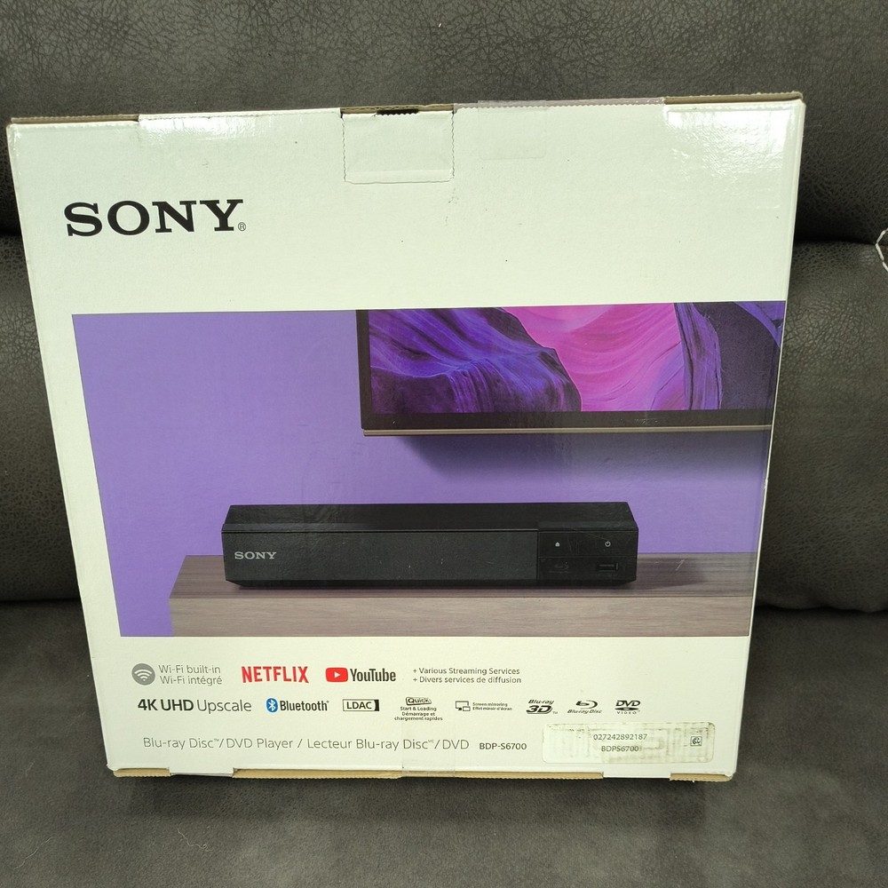 Sony 4k Uhd Upscale Bluetooth Blu-ray Player + various Streaming WiFi Built In