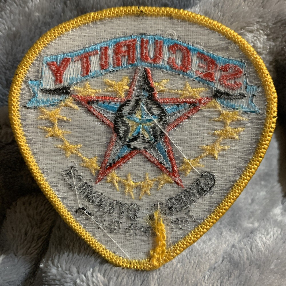VTG SMALL GENERAL DYNAMICS SECURITY PATCH FT WORTH TEXAS DIV.-gray Background