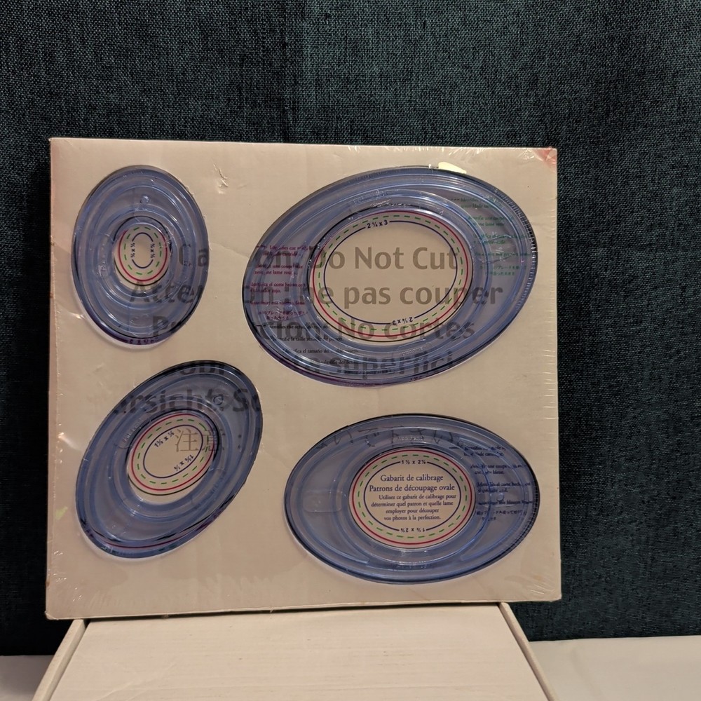 Creative Memories Custom Cutting System 4 Oval Patterns A33 Template Set SEALED