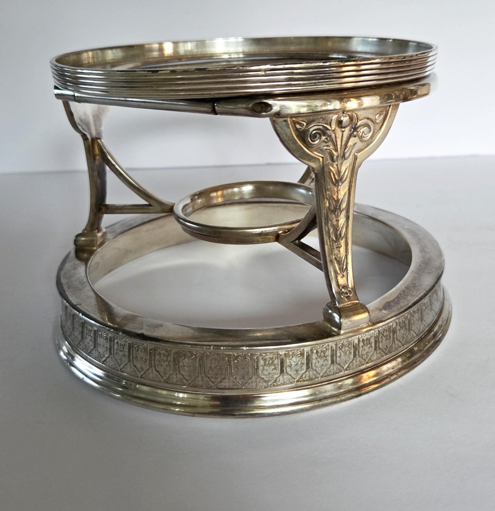 Vtg Warming Stand Reed & Barton, MFD & Plated Pattern #2940 No Flame Container