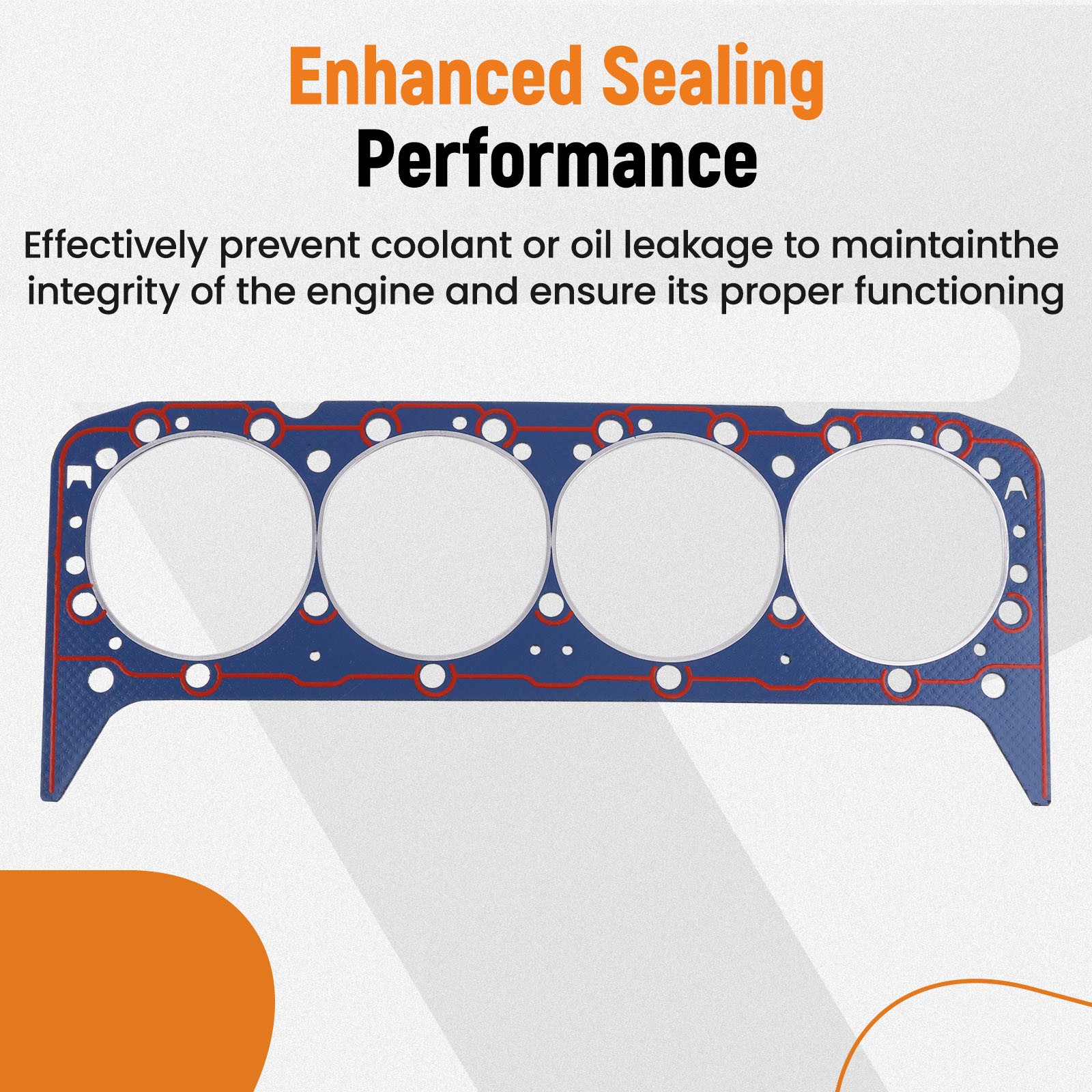 Full Engine Gasket Set for Early 2 Piece Rear Seal Chevrolet SBC 283 327 350 5.7