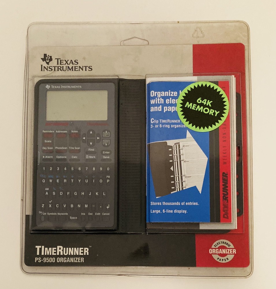 Texas Instruments Time Runner Electronic Personal Organizer PS-9500  New Sealed