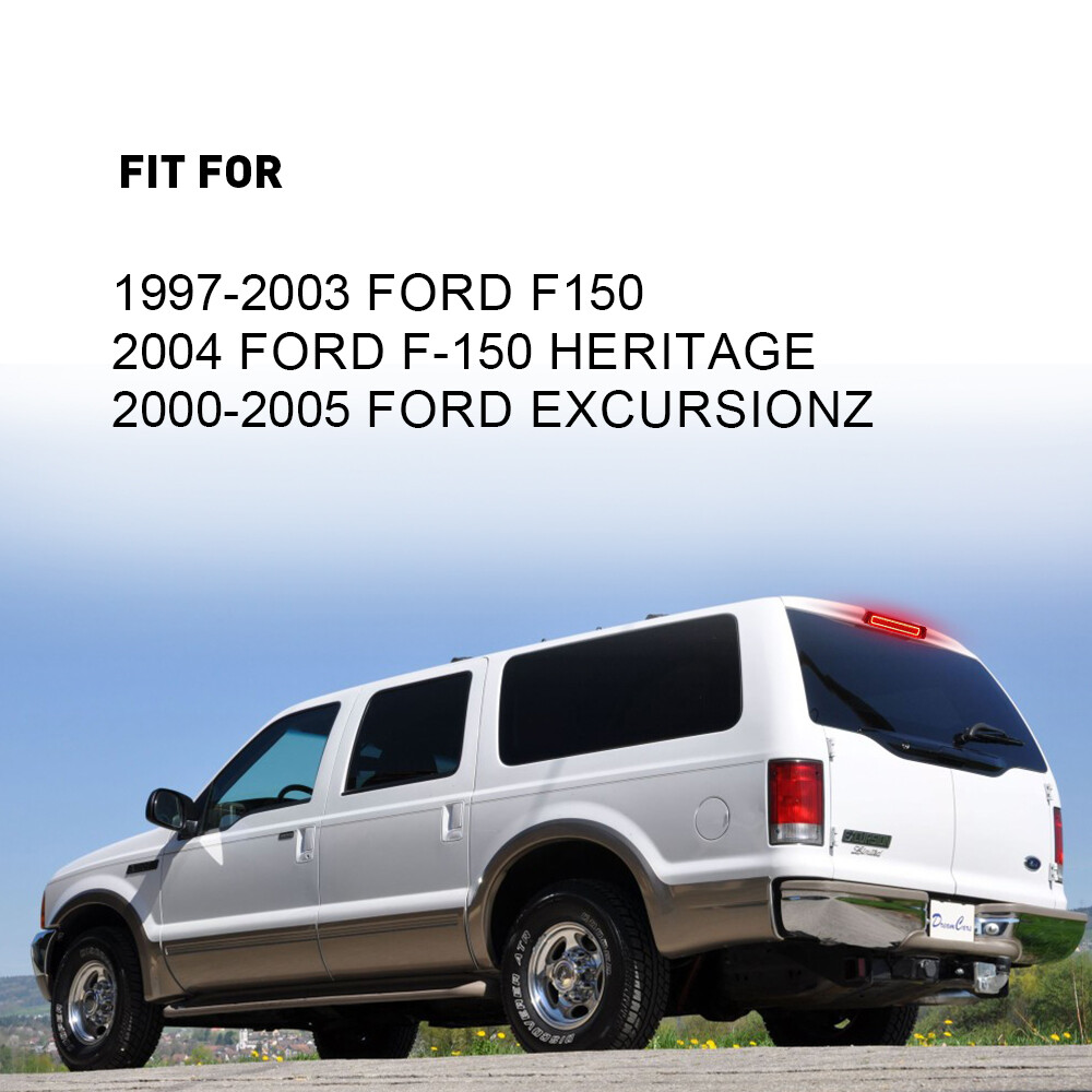 Led 3rd Third Brake Light Cargo For Ford 2000-2005 Excursion Red+white Smoked