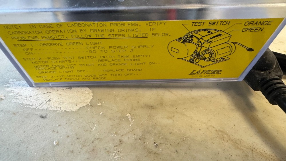 Lancer Turbo Carbonator control board and case (does not include float switch)