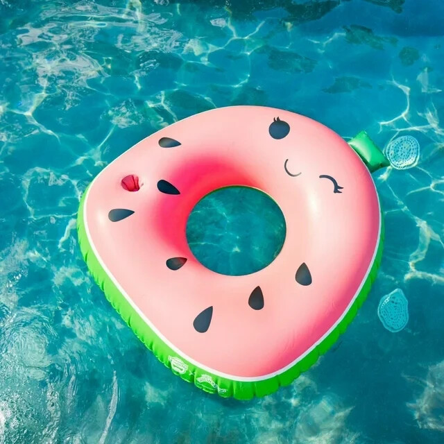 BigMouth x Squishmallows Inflatable Ring Pool Float Wanda The Watermelon