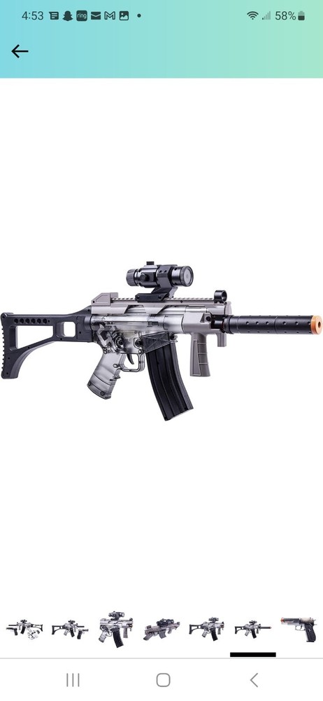 GAME FACE Ghost Affliction Full-Auto Airsoft BB Rifle And Spring-Powered Kit