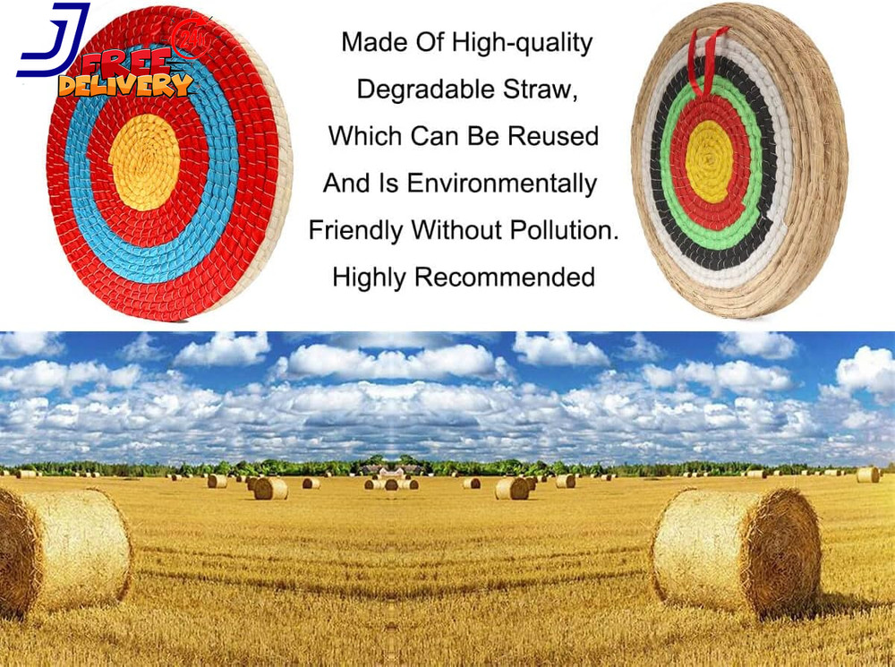 Traditional Three Layer Solid Straw Round Archery Bow Targets Hunting Shooting