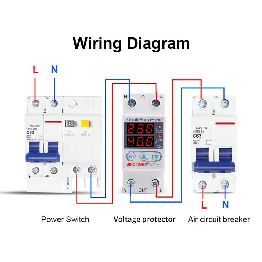 Multifunctional Adjustable Voltage Limit Current Protector Self-resetting Q1E3