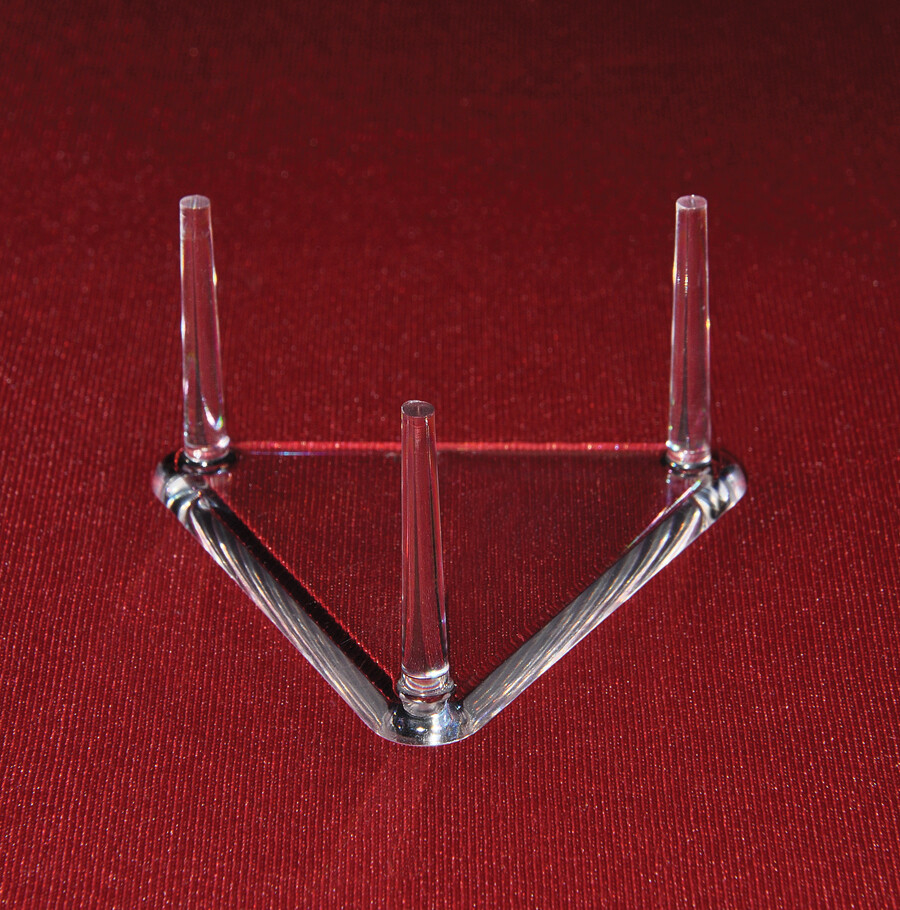 *1 Triangle 2.5" Three 3 Peg Display Stand For Spiney Tonna Shells