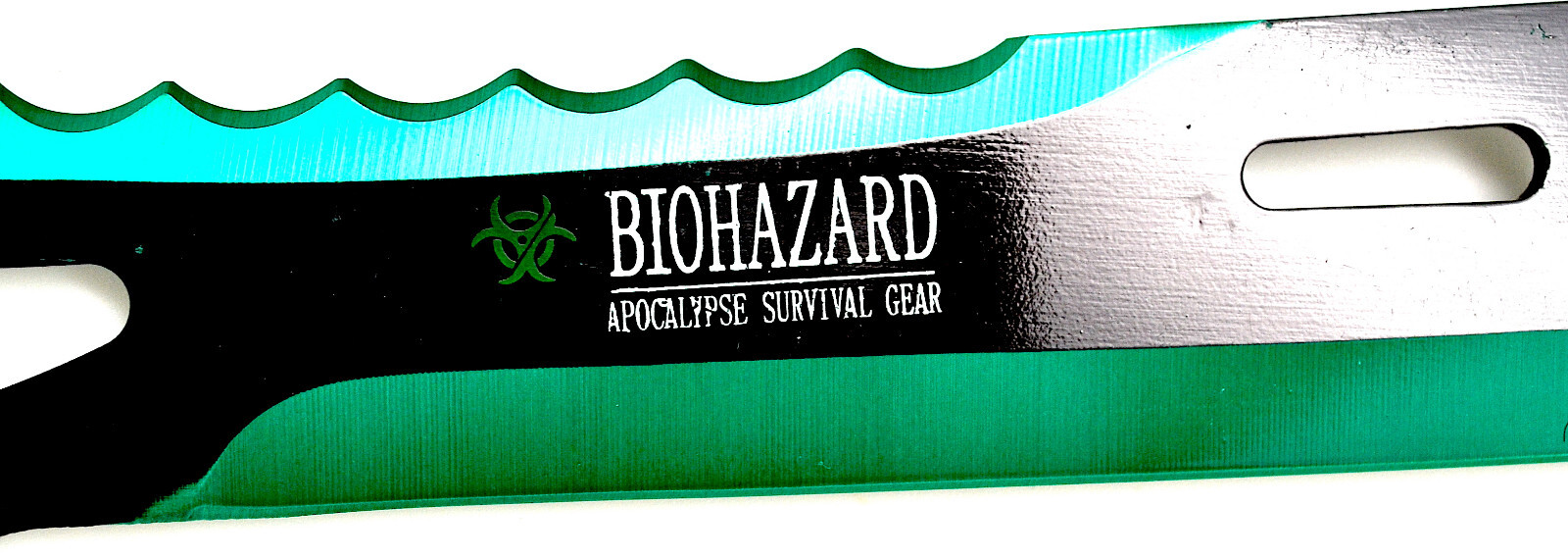 24" NEW! Green ZOMBIE Killer Biohazard Tactical MACHETE KNIFE Knives SWORD K1020