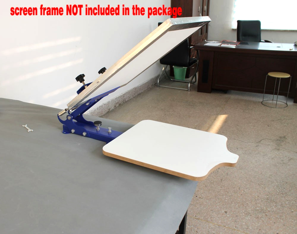 Desktop Fixed Single Color Screen Printing Machine T-shirt Press Fixed Pallet
