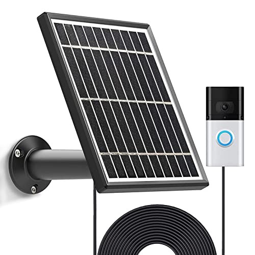 Solar Panel Compatible with Video Doorbell 1/newes Generation(2020 Release
