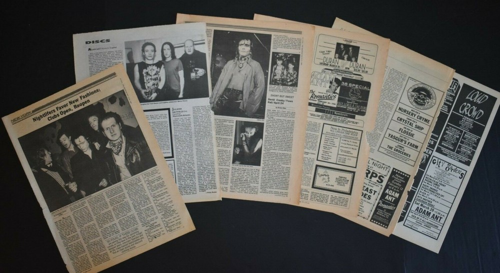 Adam Ant 1981-1995 6PC Concert Ad Review/Article Lot Duran Duran 38 Special
