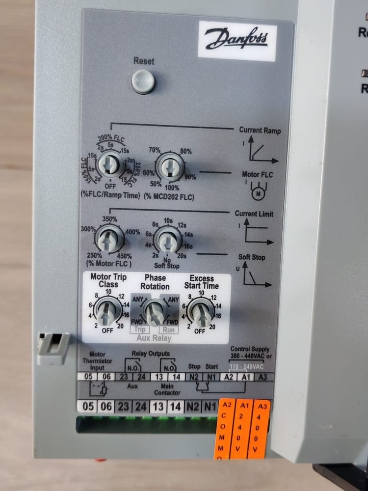 DANFOSS MCD 202-015-T4-CV3 COMPACT SOFT STARTER 175G5210
