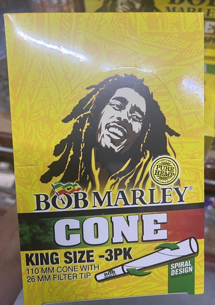 Bob Marley Cone King Size 3 Ct Pack x 10 (30 Cones)