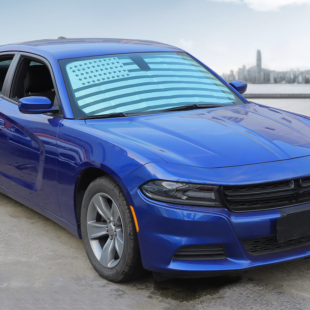 Foldable Windshield Sunshade UV Ray Reflector Visor Protector for Dodge Charger