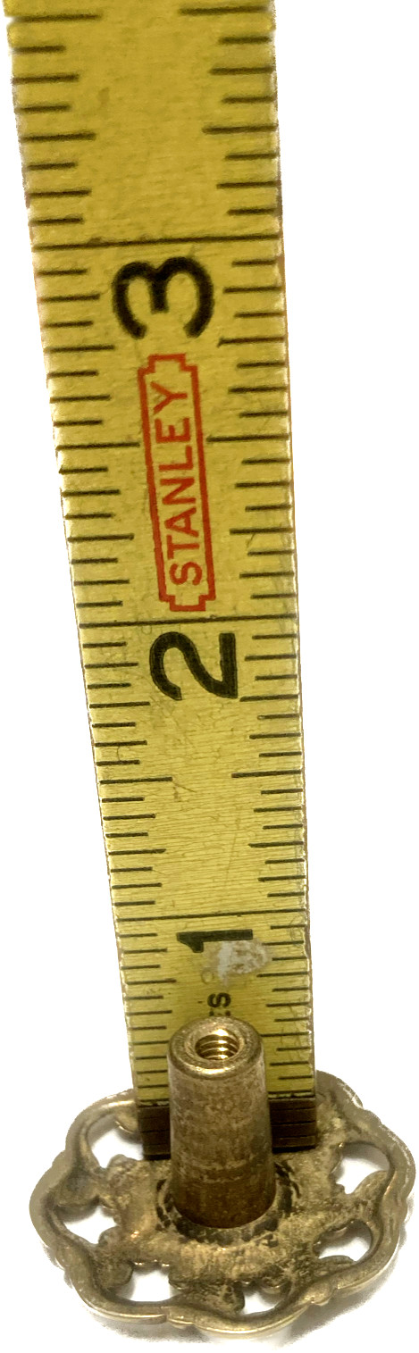 Brass Knob Ornate Victorian Floral Style For Dresser Drawer Chest