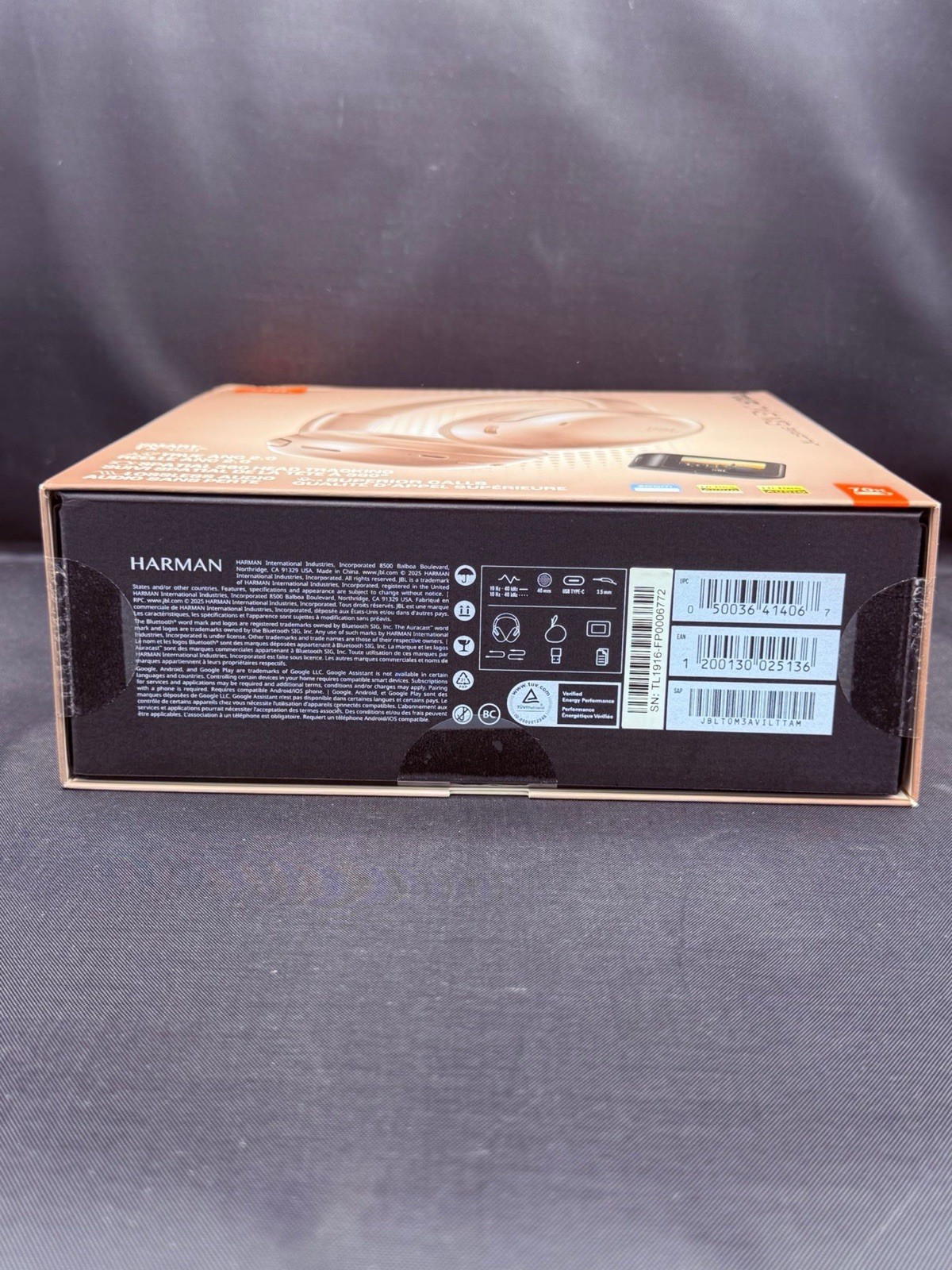 JBL Tour One M3 Wireless Noise-Canceling Headphones w/Smart Tx Transmitter Mocha