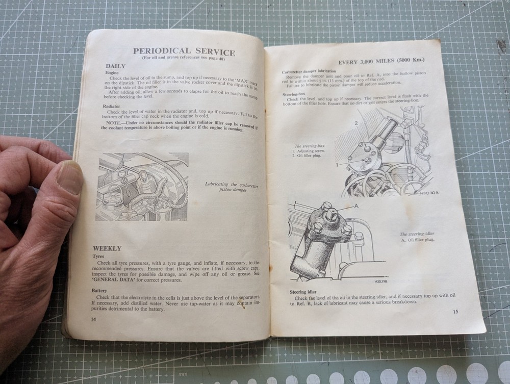 1963 Austin A35 Van Drivers Handbook
