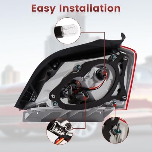 Tail Lights Assembly Compatible with 2014-2020 Chevy Passenger Side Outer