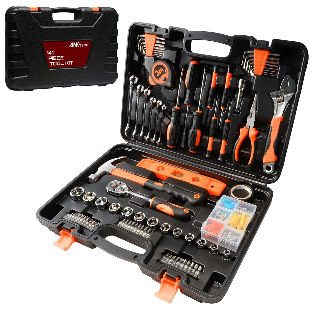 Home Repair Tool Kit 141 Piece General Basic Set for Men Women...
