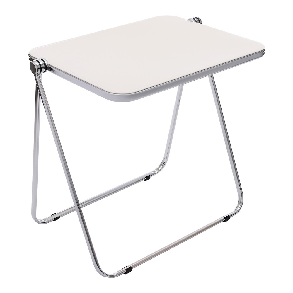 Foldable Acrylic Tray Table, Modern TV Tray, Small Folding Desk Space-Saving