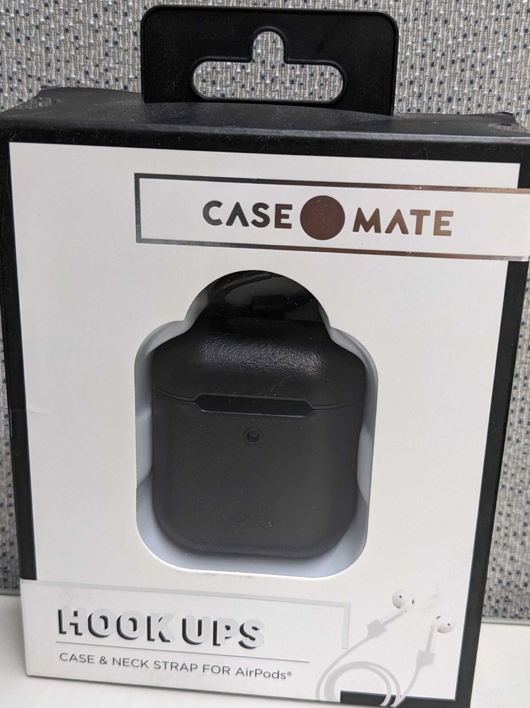 Case-Mate Case and Neck Strap for AirPods- Black