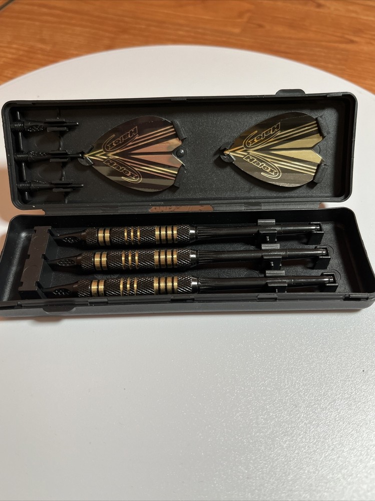 Halex Brass Soft Tip Dart Set Brass Darts Case Extra Tips Sealed