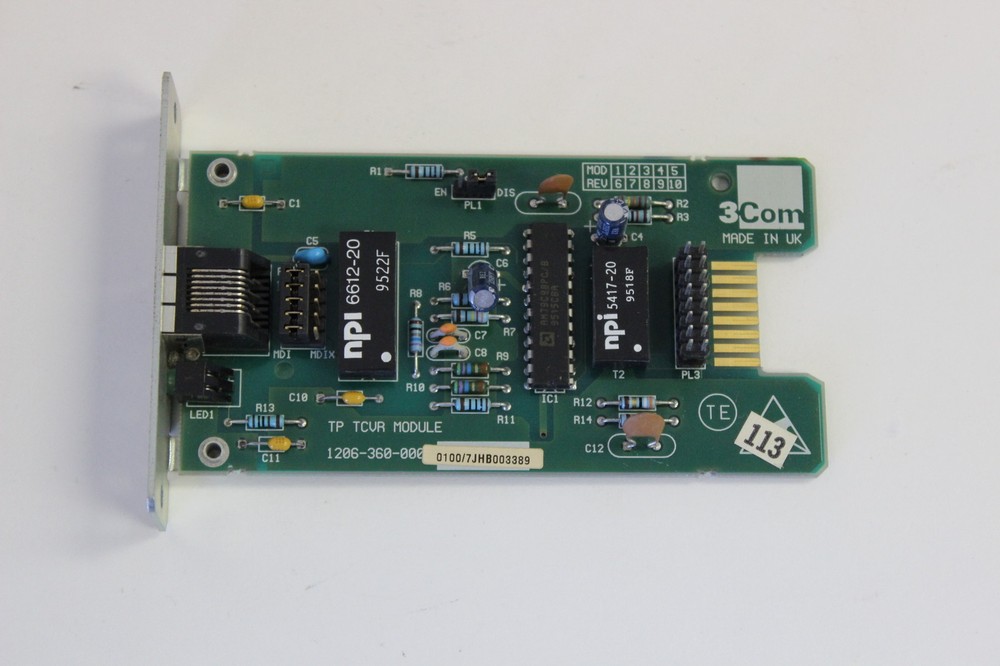 3COM 1206-360-000 TP TCVR MODULE WITH WARRANTY
