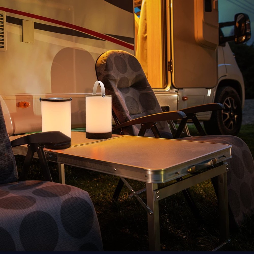Portable Lantern with Touch Dimmable Switch, Rechargeable Battery-Operated Co...