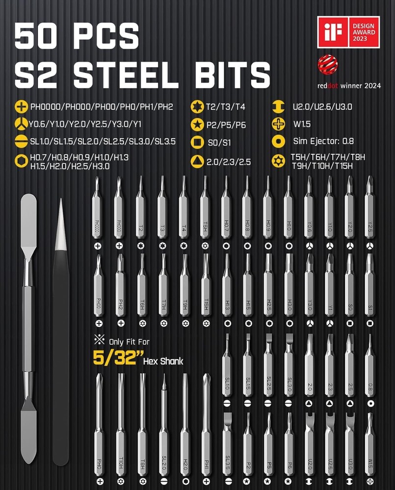 Fanttik E1 Max: Compact Precision Screwdriver 3Nm Torque - Ideal for Electronics