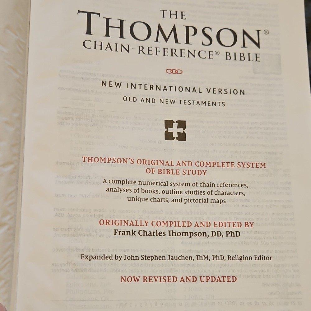 Zondervan Thompson Chain-Reference Bible NIV Revised Old & New Testaments