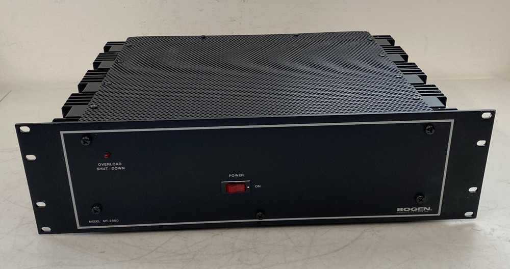 Bogen MT-250D Rack Mount Power Amplifier UL 1480 Fire Protective Signaling