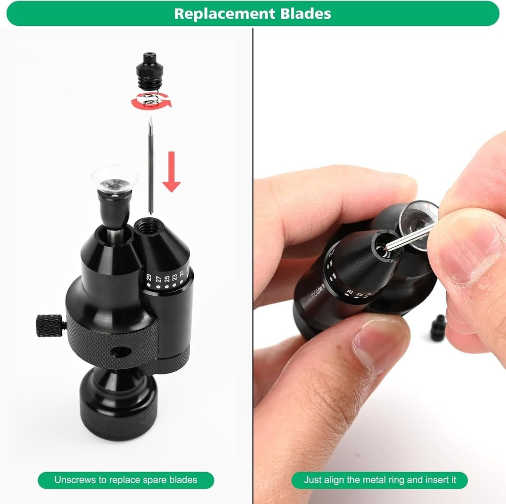 Gomake PPF Precision PDC Sensor Cutter,18mm-32mm Precise Car Radar Hole Cutti...