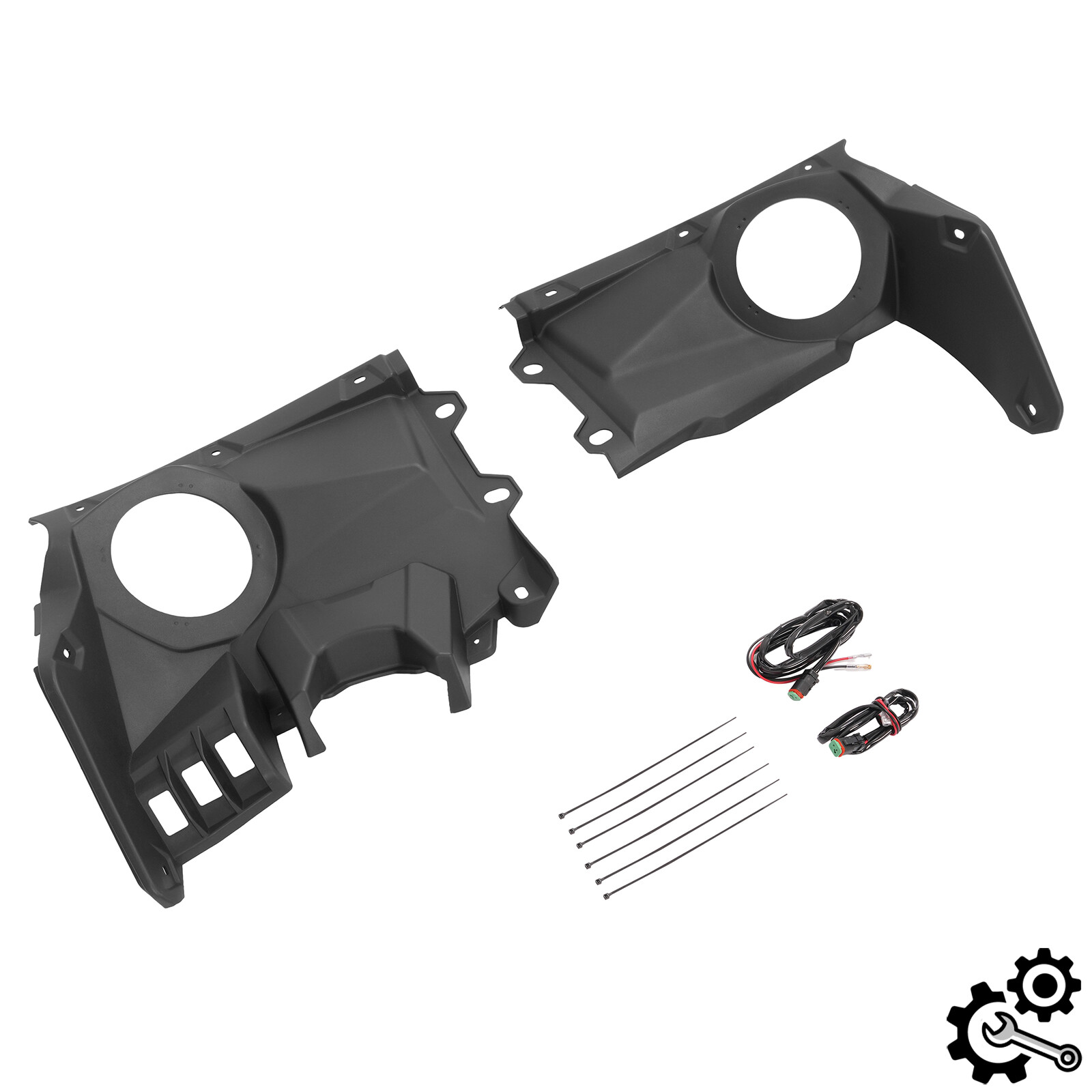 Front Dash Speaker Pods Stereo Panel Mount Kit Fit For Can-Am Maverick X3 17-24