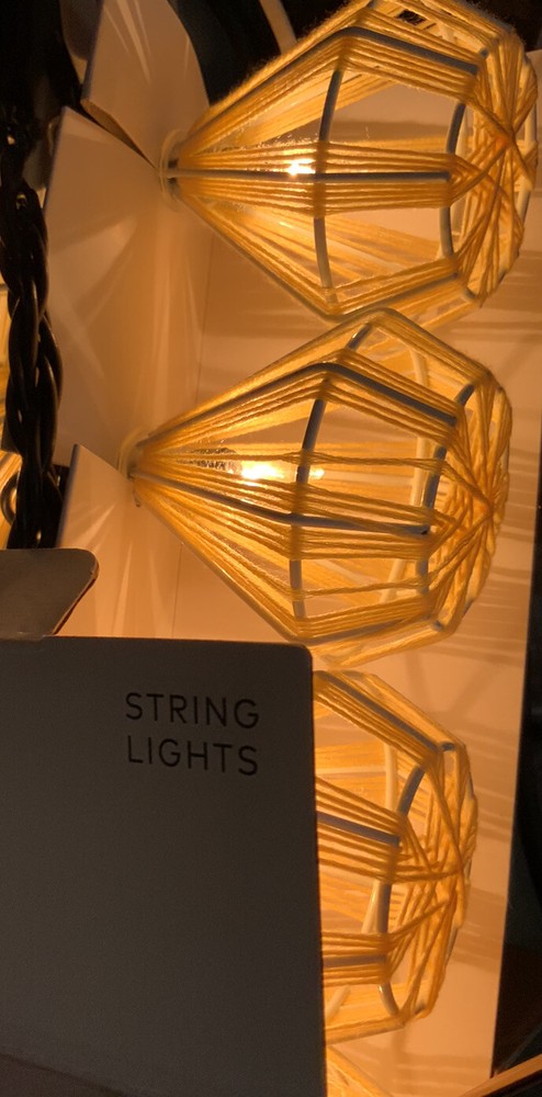 🧷 Project 62 10ct Incandescent Mini Lights With String Hoods Natural 🆕