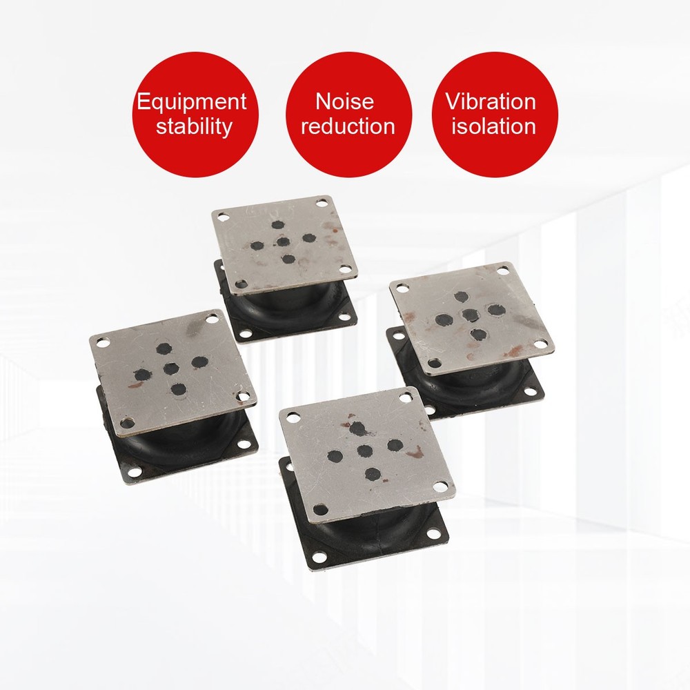 4 Pack - Small Vibratory Plate Compactor Rubber Isolator Shock Mount Replacement