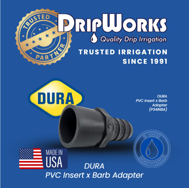 5 Pack 2" PVC Insert x 2" Barb Adapter