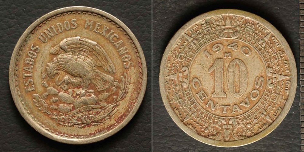 *Mexico Coin, 10 Centavos 1940 [E13320]8a8